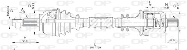 OPEN PARTS Veovõll DRS6318.00